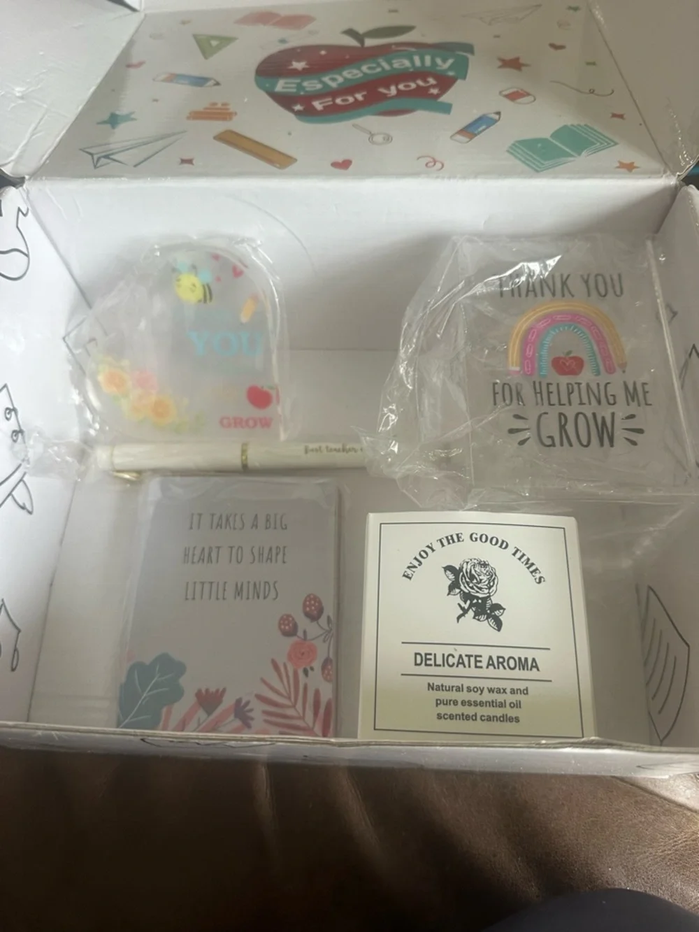 Teacher “Thank You For Helping Me Grow” Gift Set - 5 items